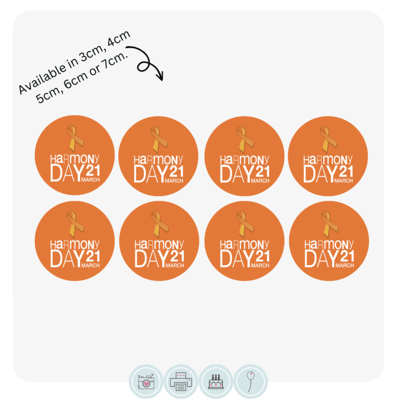 Harmony Day Ribbon | Cupcake Toppers